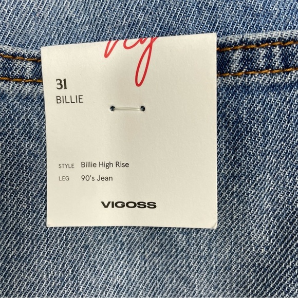Vigoss Billie 90’s High Rise Distressed Ripped Denim Jeans size31 - Picture 9 of 17